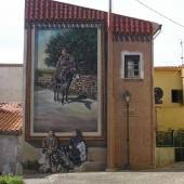 Sennariolo, murale in piazza Rimembranza